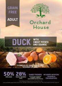 Grain Free Duck Sweet Potato & Orange - Adult